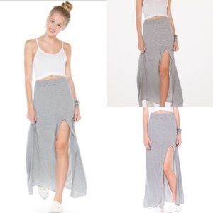 Striped Brandy Melville maxi skirt!